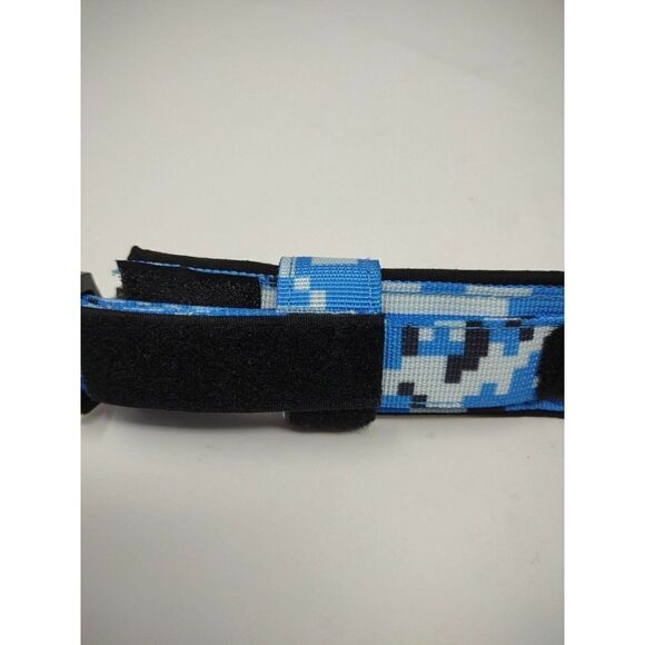 Dog Collar Blue Urban Camo With Flag Adjustable with Quick Release Fits 7 inch - Picture 6 of 8